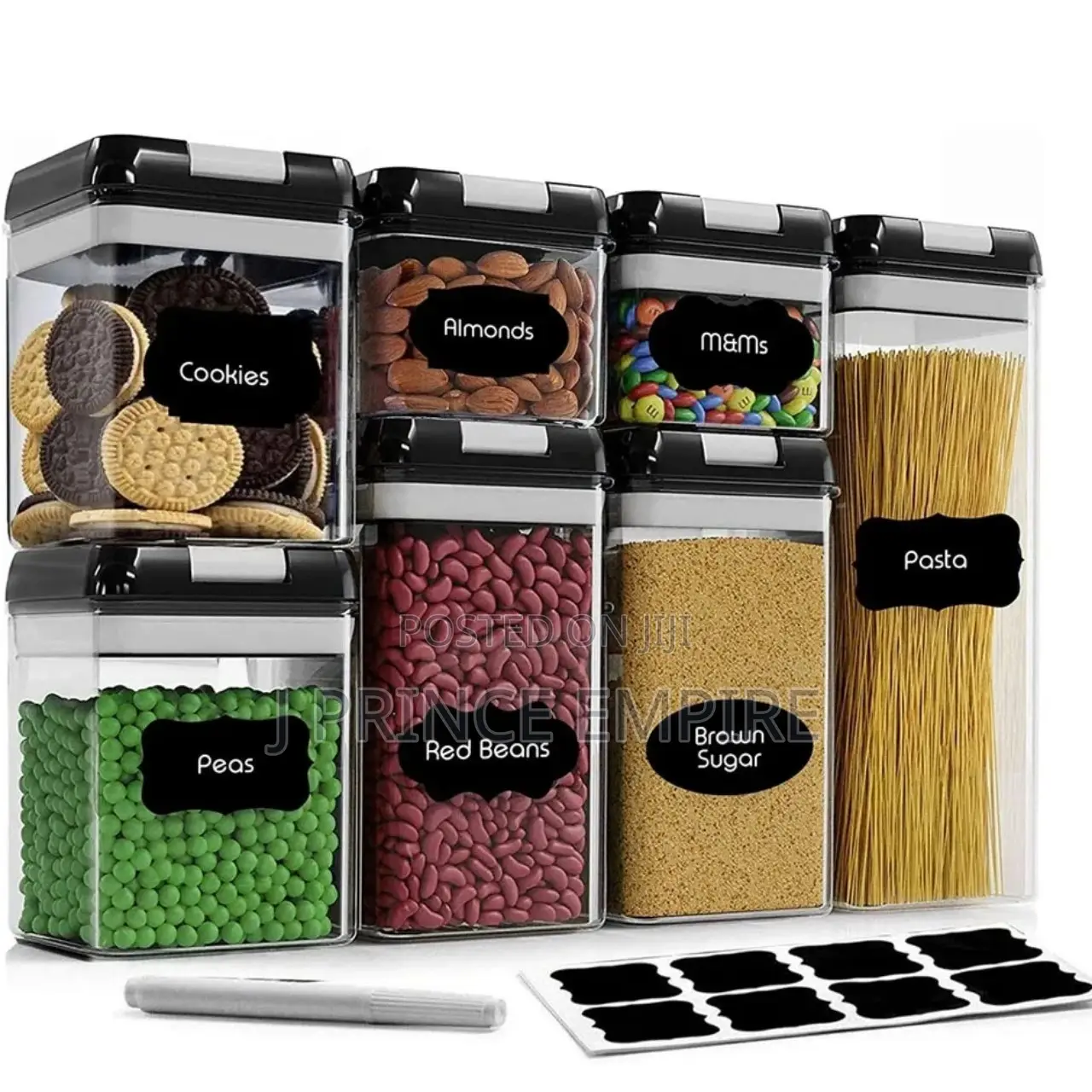 7-pcs Airtight Food Storage Container Set - Kitchen Pantry