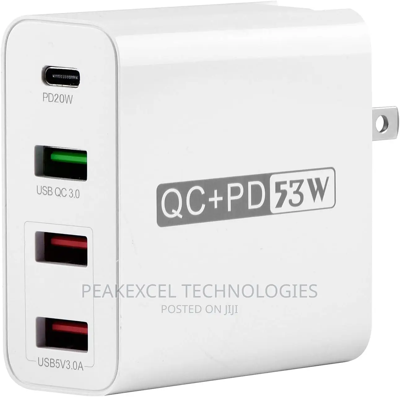 4-Port USB 53W Multi-Port Quick Charge With QC 3.0 Speed
