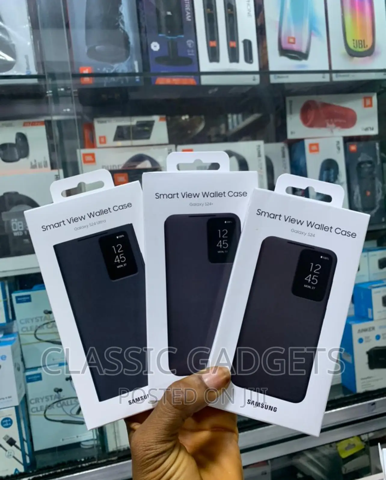 Smart Clear View Flip Cover for Samsung Galaxy S24 Series