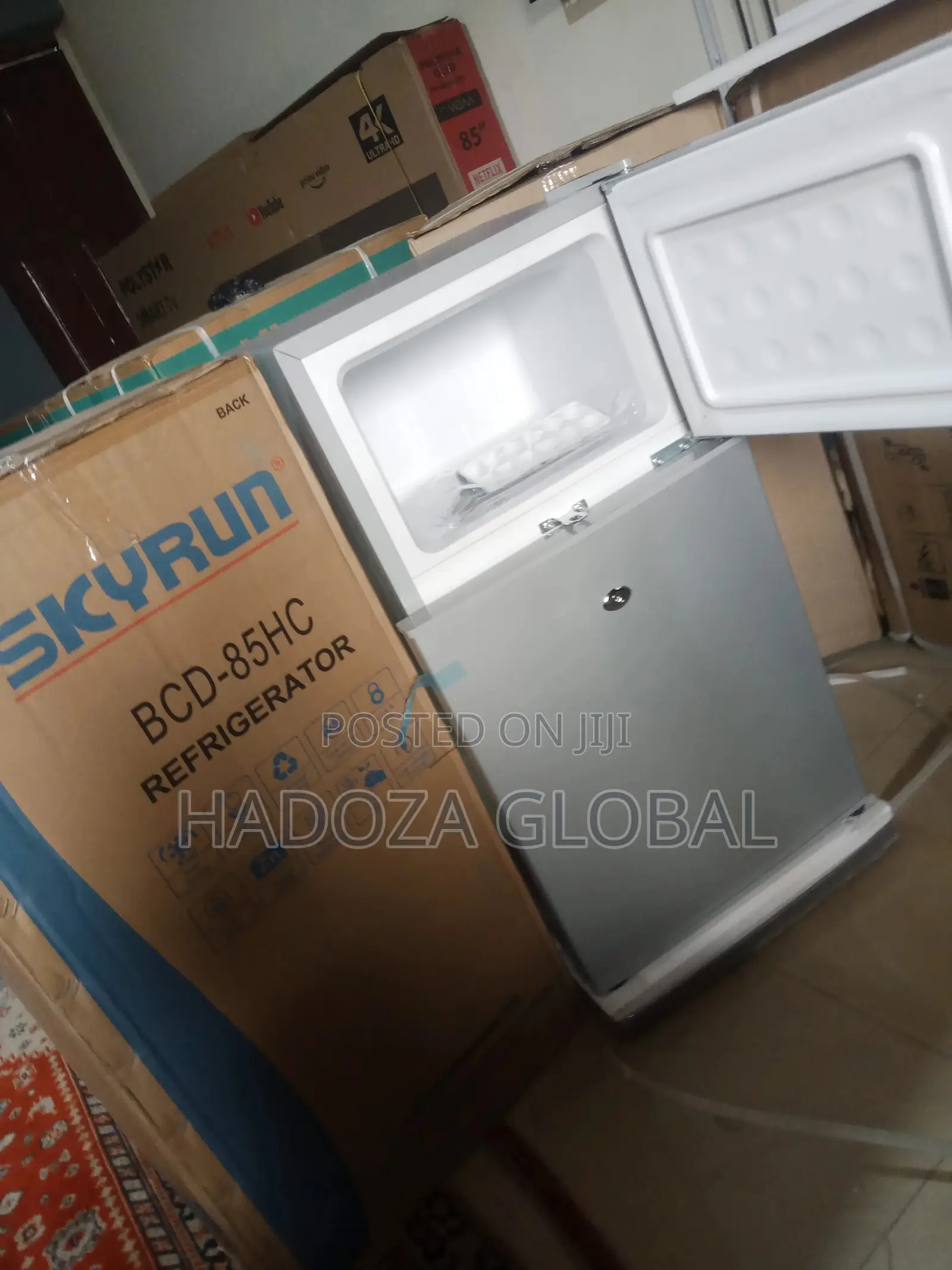 Skyrun Double Door Refrigerator (Bcd-85hc) With Safety Lock