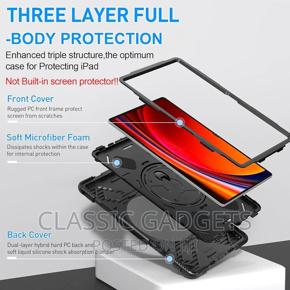Military Liquid Defender Case for Galaxy Tab S9 to S9 Ultra