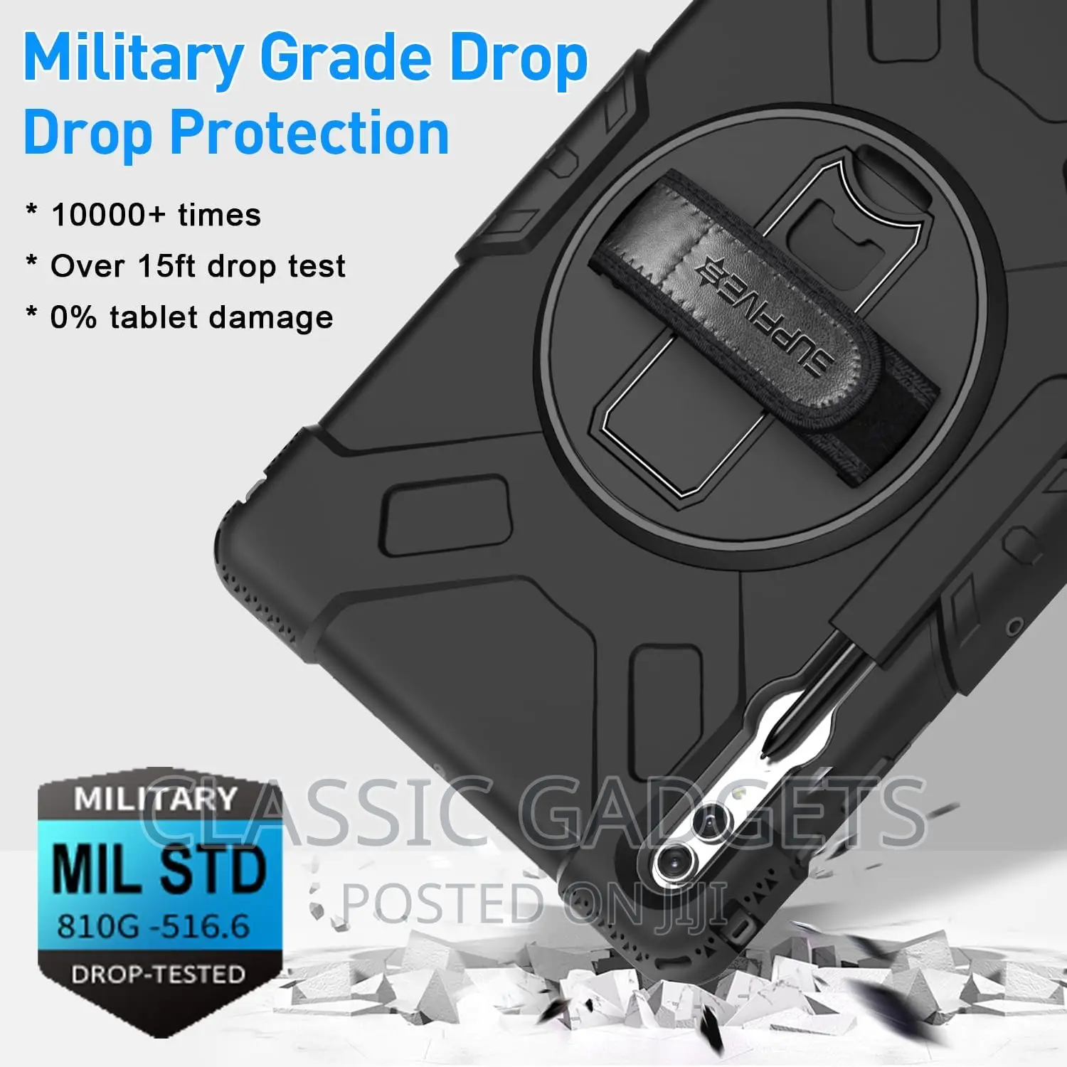 Military Liquid Defender Case for Galaxy Tab S9 to S9 Ultra