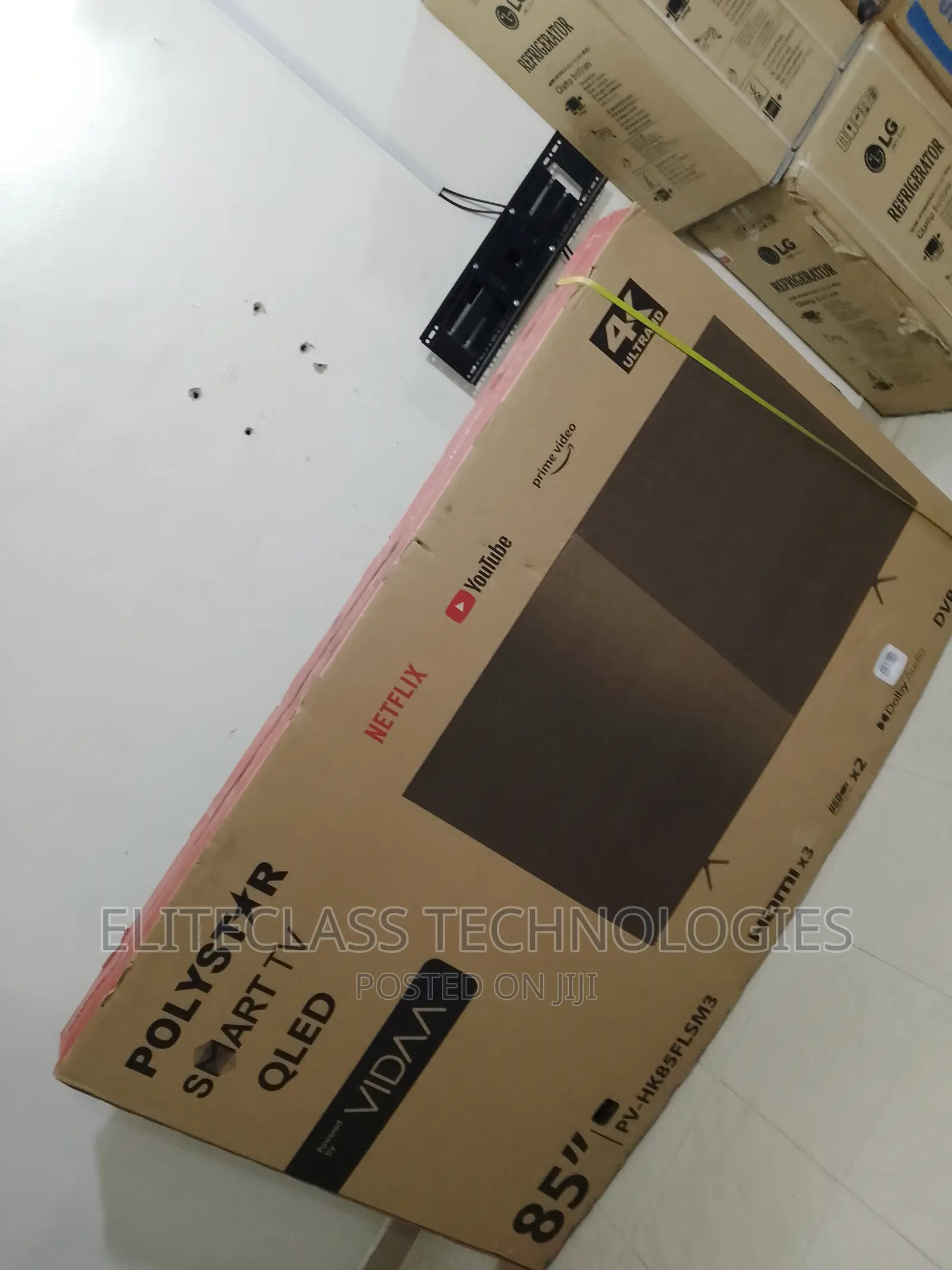 Polystar 85” Smart LED Ultra HD TV With Netflix,Frameless