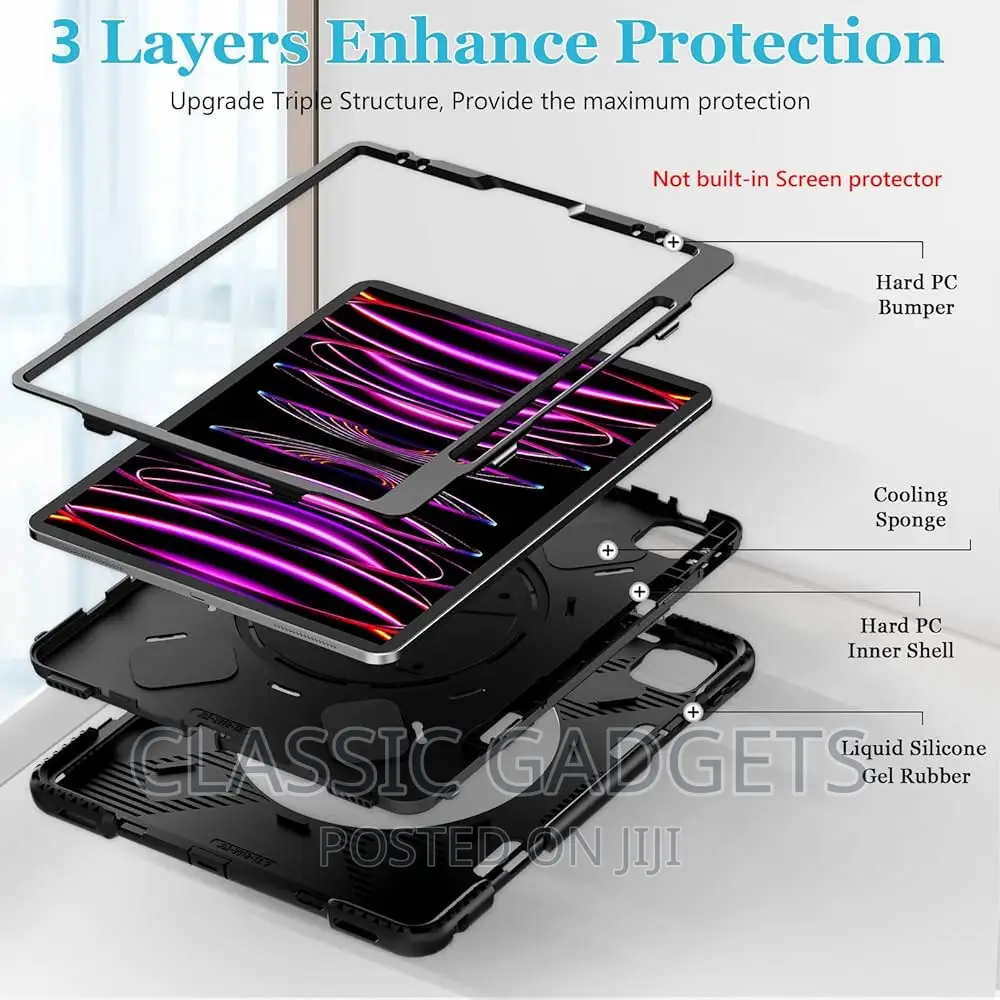 Military Grade Defender Case for iPad Air 13/Pro 13” M4/ M5 2024/2025