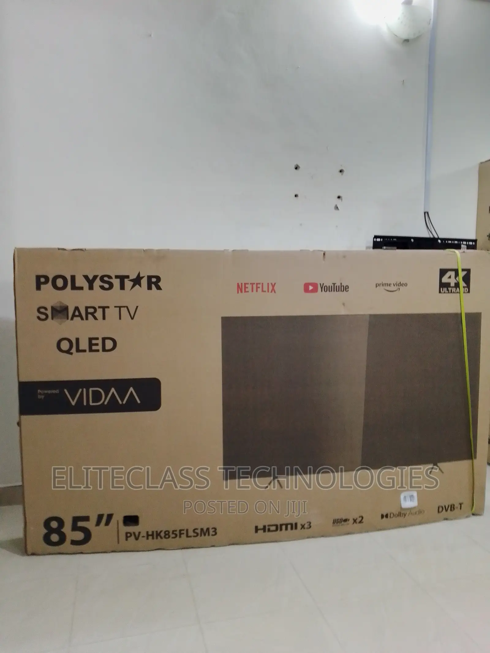Polystar 85” Smart LED Ultra HD Durable TV