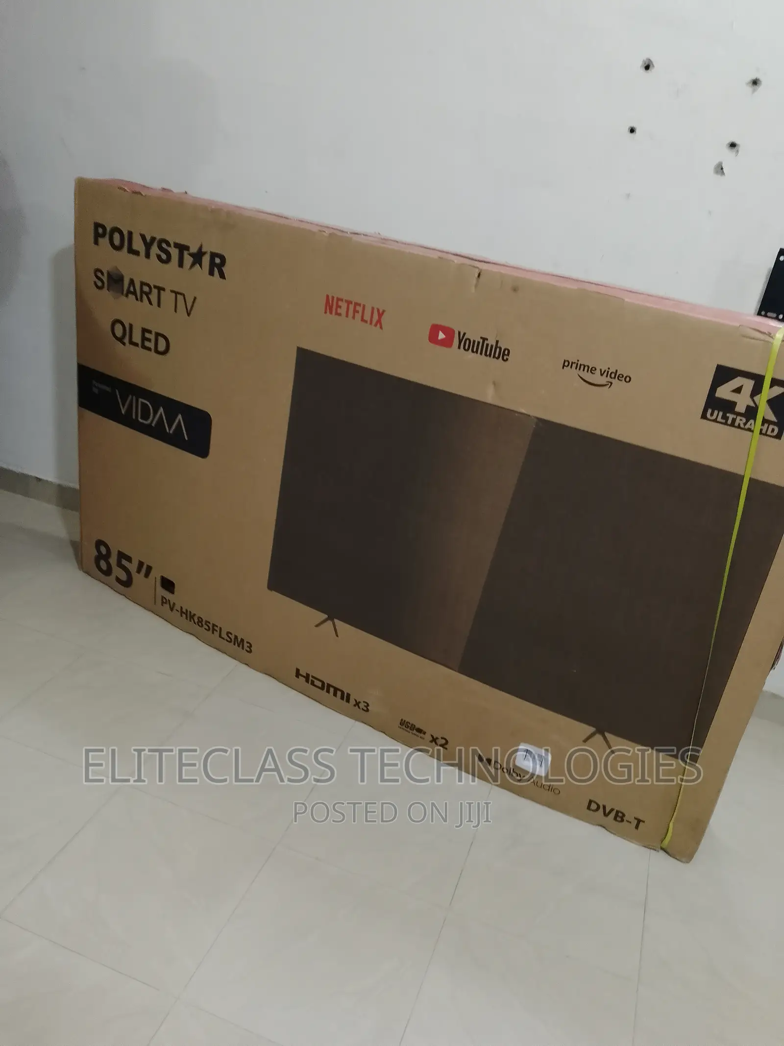 Polystar 85” Smart LED Ultra HD (Frameless Tv)