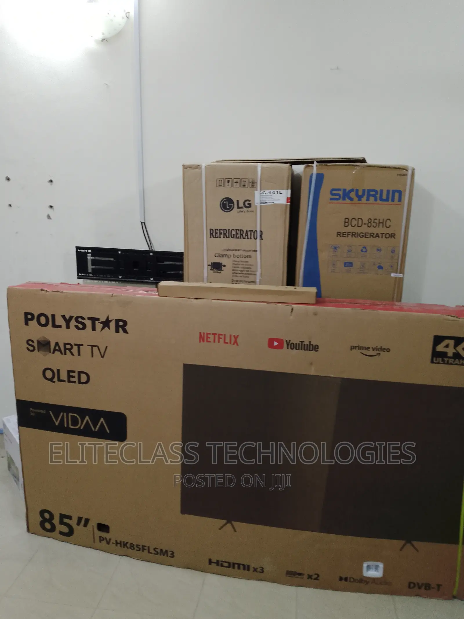 Polystar 85” Smart LED Ultra HD TV (Frameless)