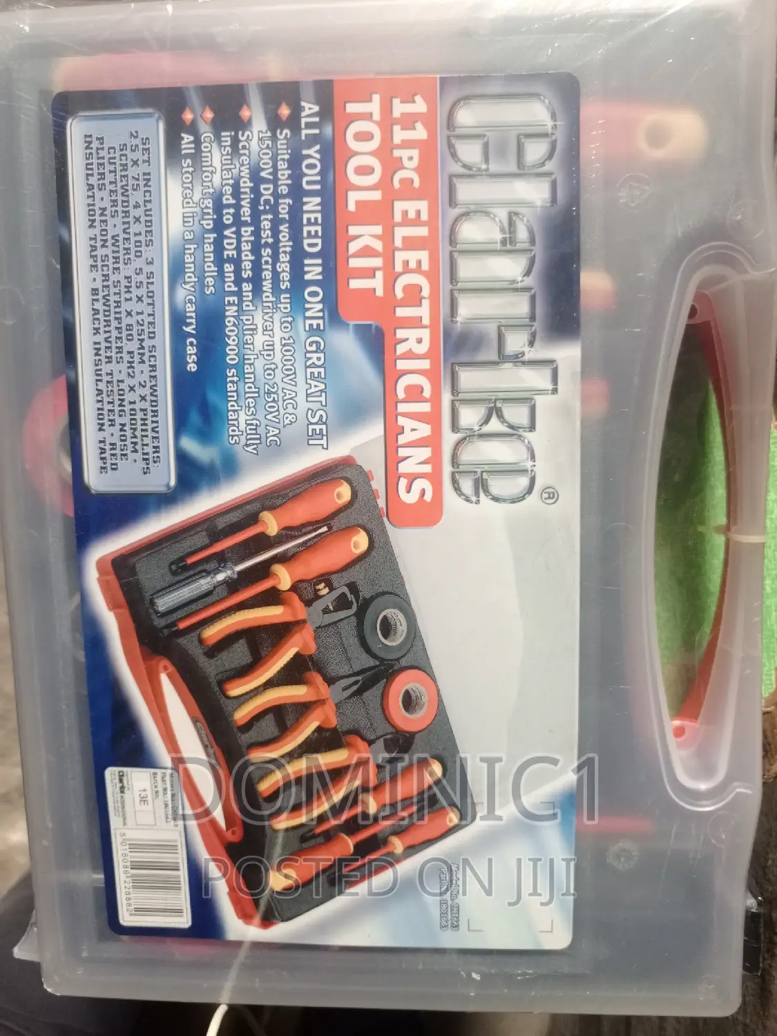 11 Piece of Electricians Tools Pliers and Screwed