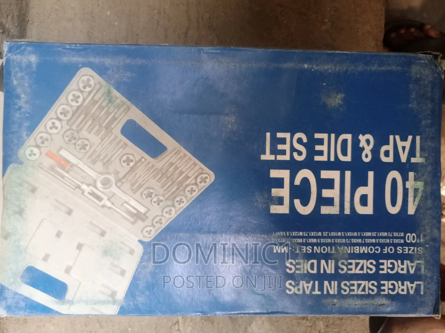 Large Size in Tap and Large Sizes in Dies
