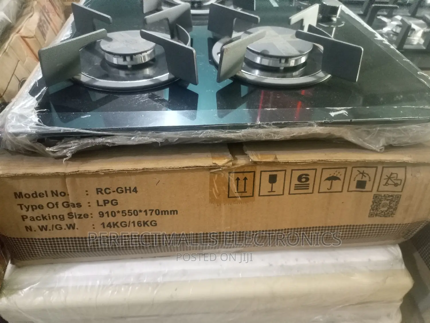 5 Burner Tempered Glass 90*60cm Built-in Gas Cooker RC-GH4