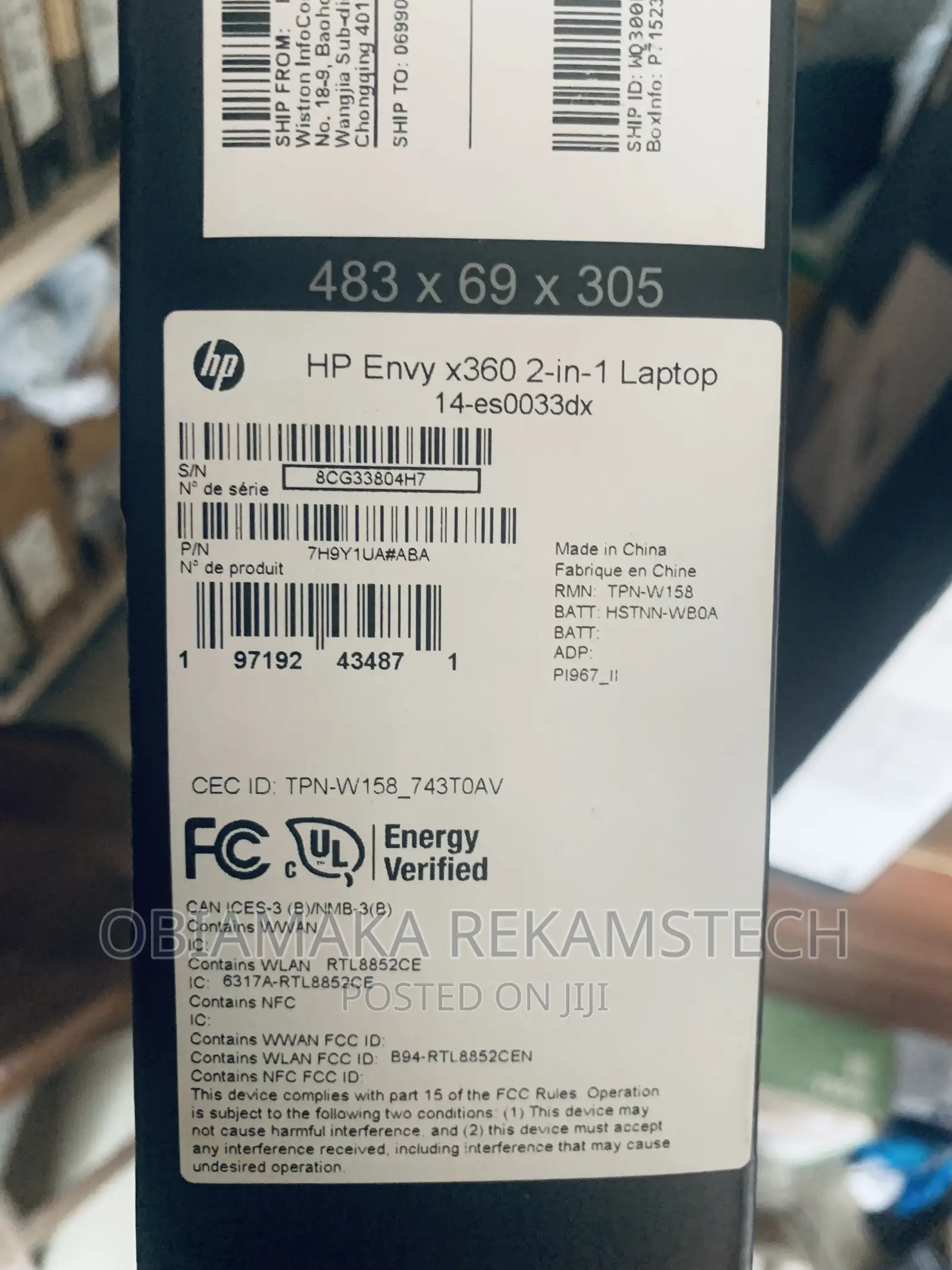 New Laptop HP Envy 14 16GB Intel Core I7 SSD 1T