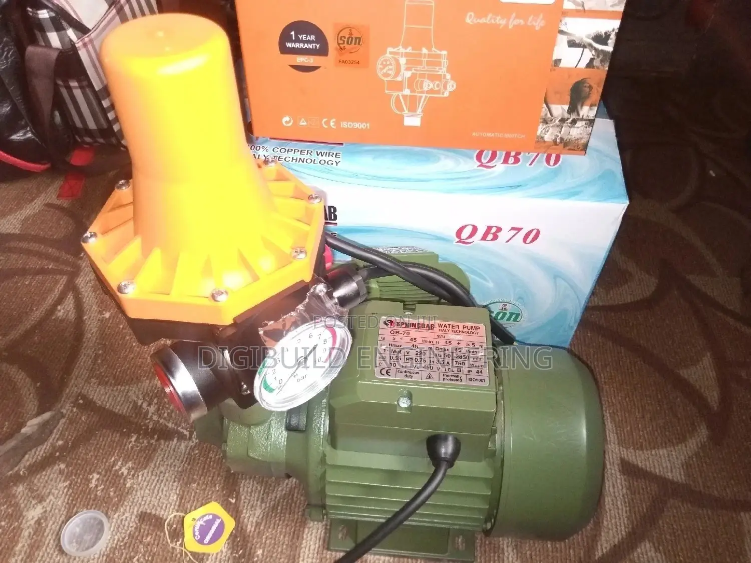 0.75hp Springdab Pressure Pump
