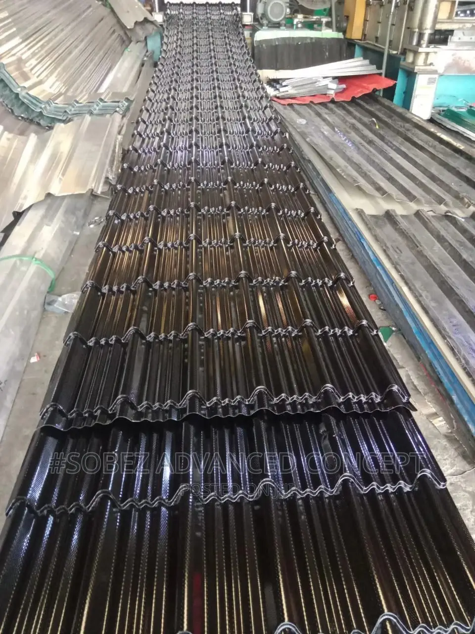 0.55 High Guage Classics Black Metcopo Aluminum Sheet