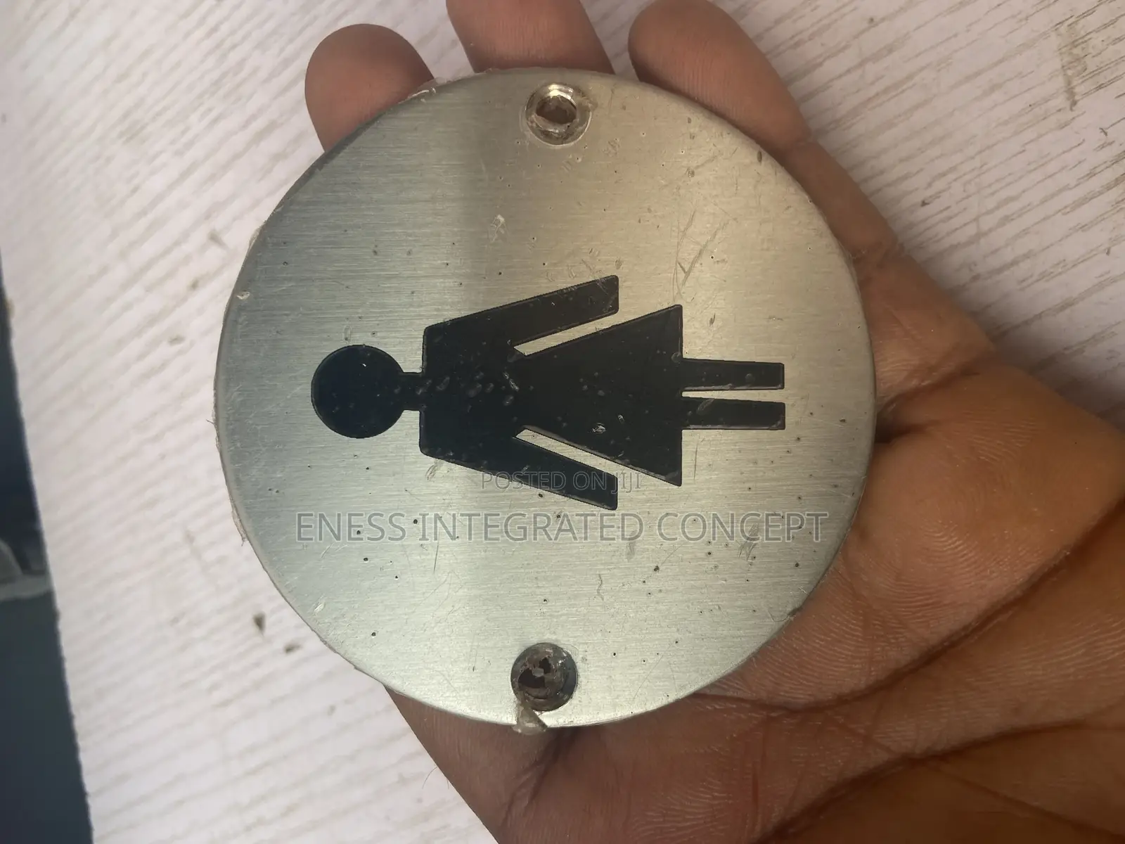 STANLEY Stainless Female Toilet Sign Plate