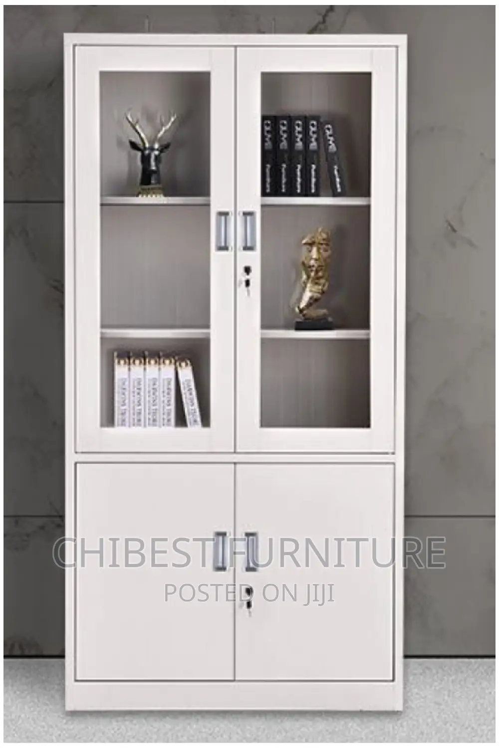 Standard Half Glass File Cabinet