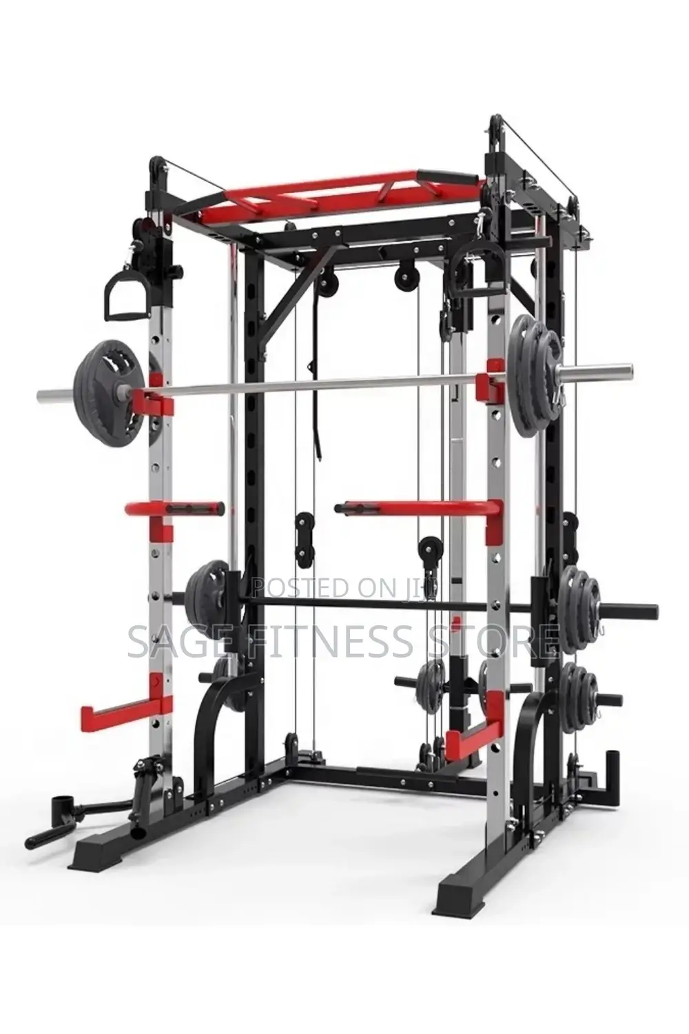 SMITH MACHINE- Commercial Squat Multifunctional Dip Station