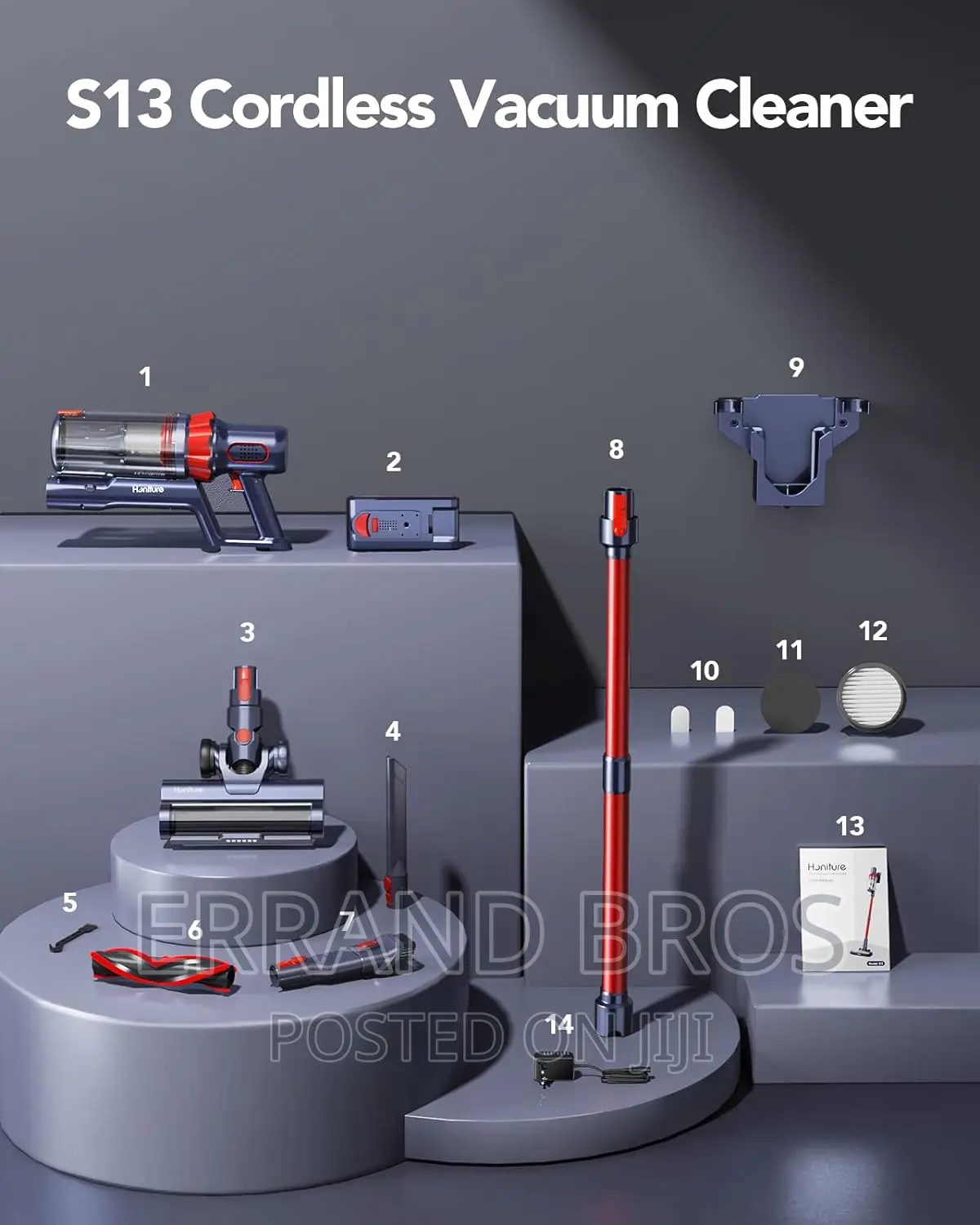 Honiture Cordless Vacuum Cleaner, 450w