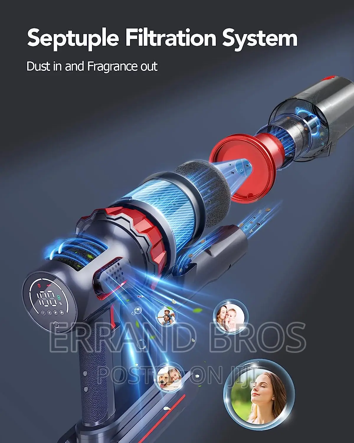 Honiture Cordless Vacuum Cleaner, 450w