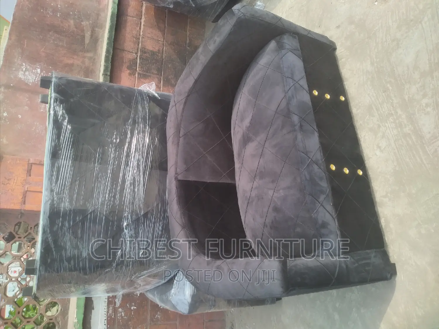 Quality Double Seater Ulphostery Padded Sofa Fabric Chair