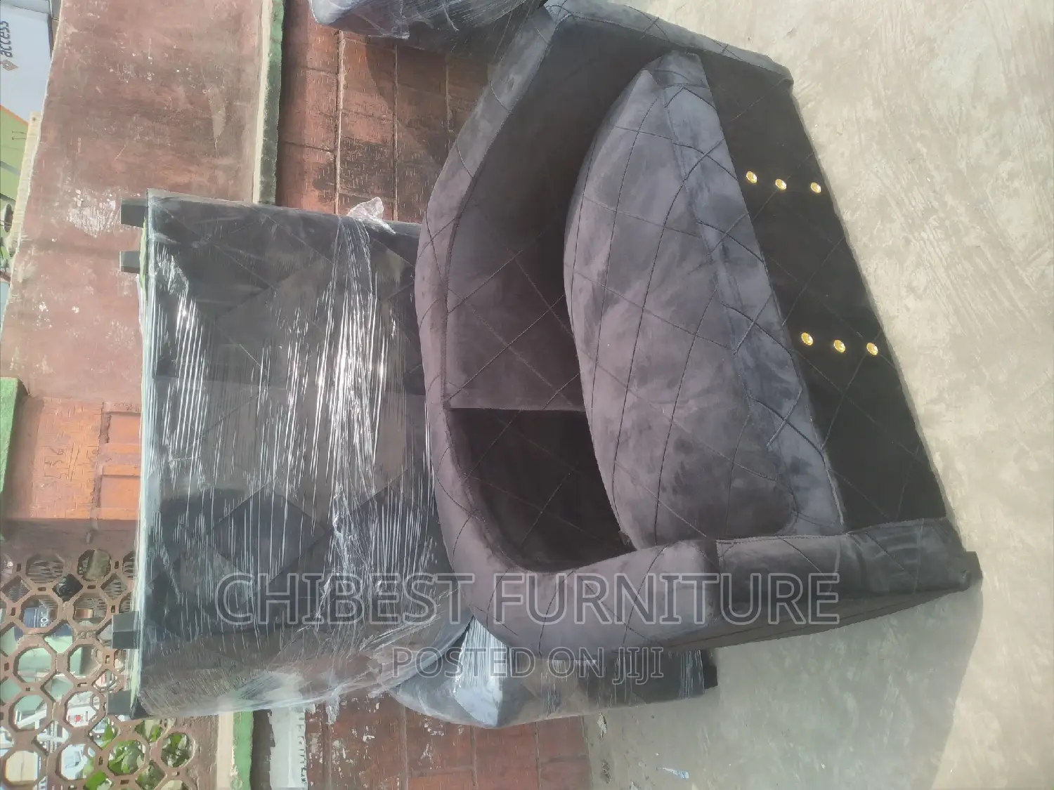 Quality Double Seater Ulphostery Padded Sofa Fabric Chair
