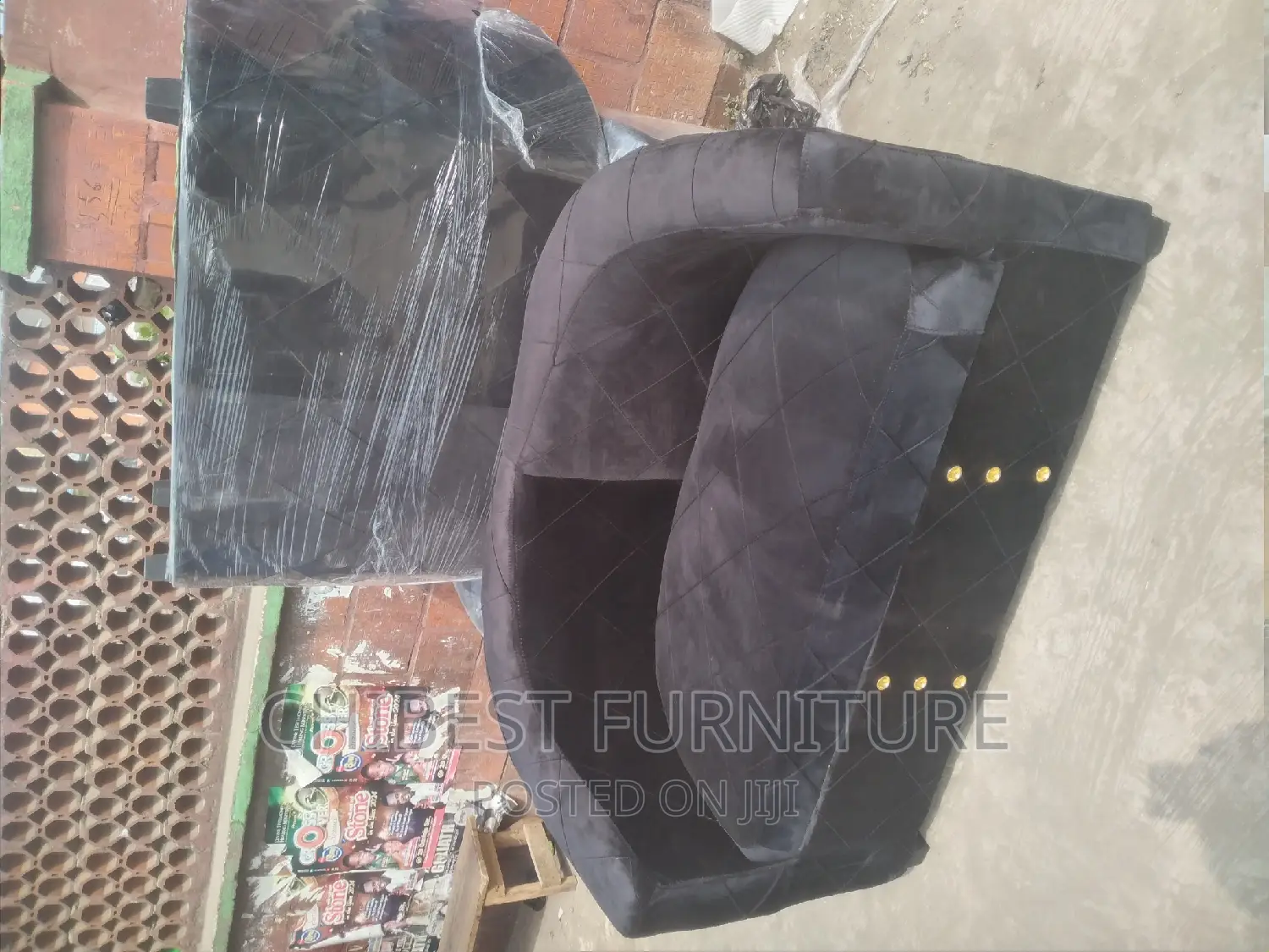 Quality Double Seater Ulphostery Padded Sofa Fabric Chair
