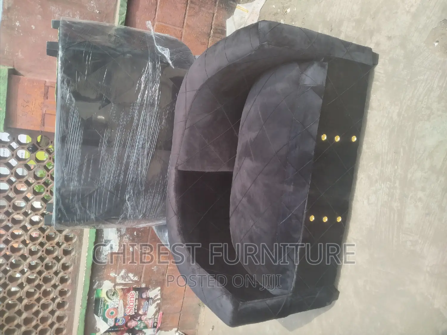Quality Double Seater Ulphostery Padded Sofa Fabric Chair