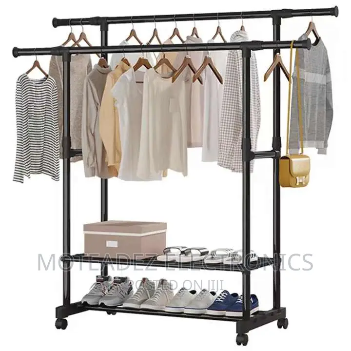 High Quality Double Pole Heavy Duty Cloth Hanger With Extension