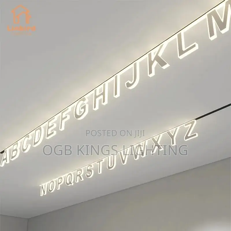 Modern Recessed Letter Magnetic Track Light Led Lamp