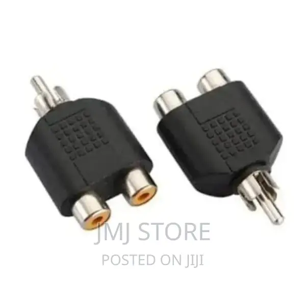 Rca Av Audio Splitter Adapter - 1 Male - 2 Female - 2pcs -