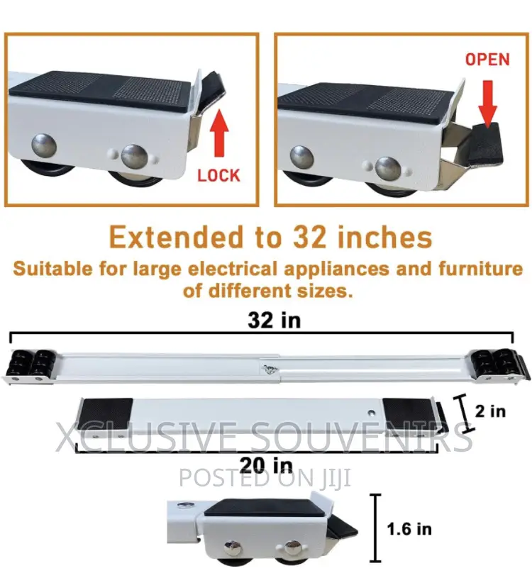 20inches Heavy Duty Appliance Rollers (Extendable to 32in)