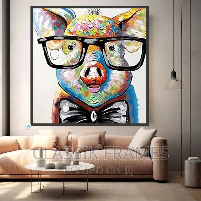 Hd Framed Flog Cracking Painting Well Arts