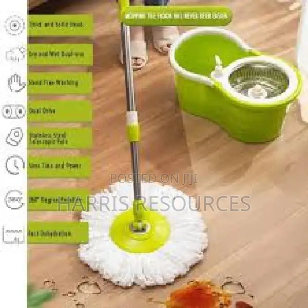 Strong 360 Magic Spin Mop With 2pcs Microfibre Heads