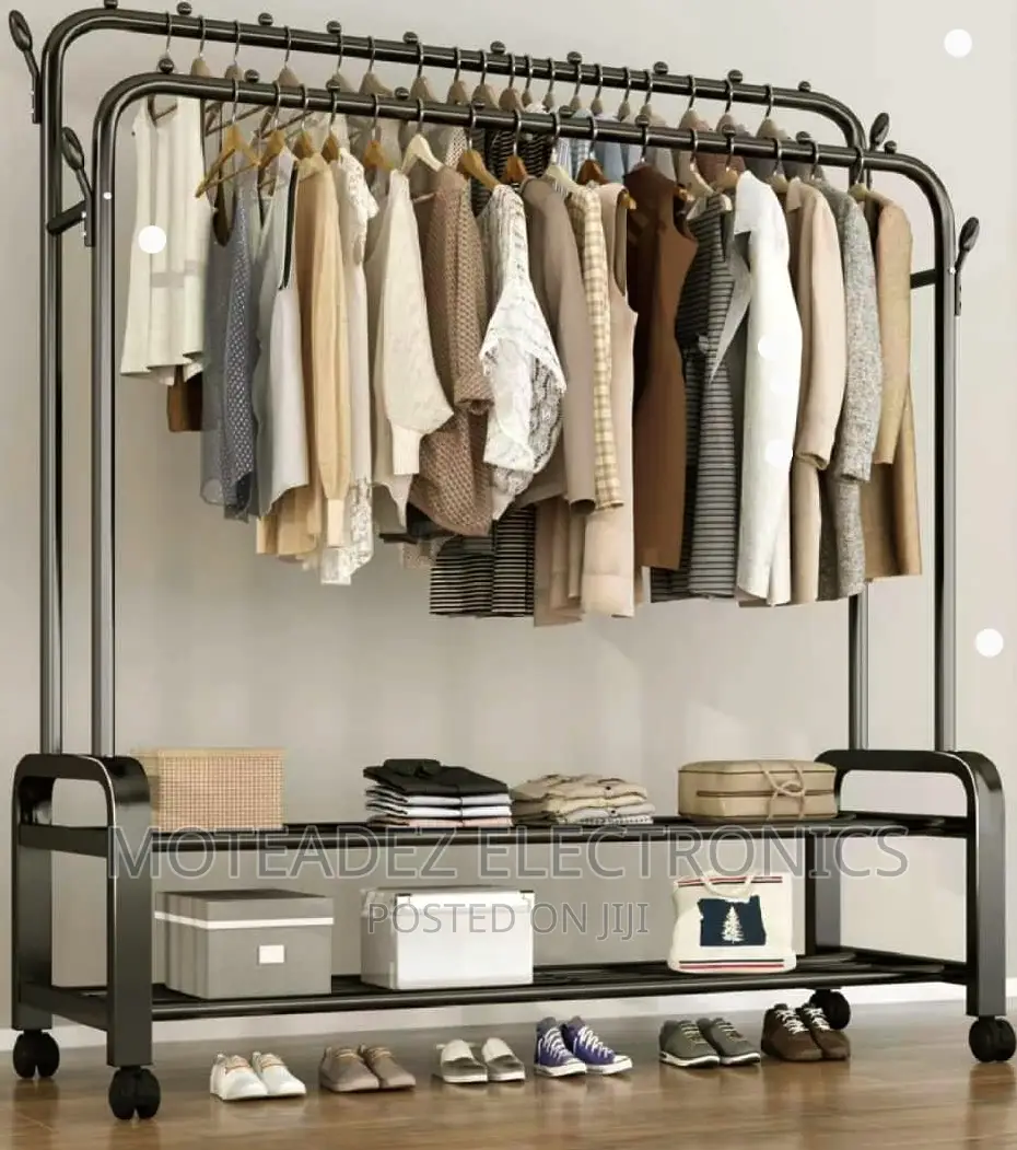 2 Layers Double Pole 48kg Multipurpose Heavy Steel Pipe Hanger/Rack