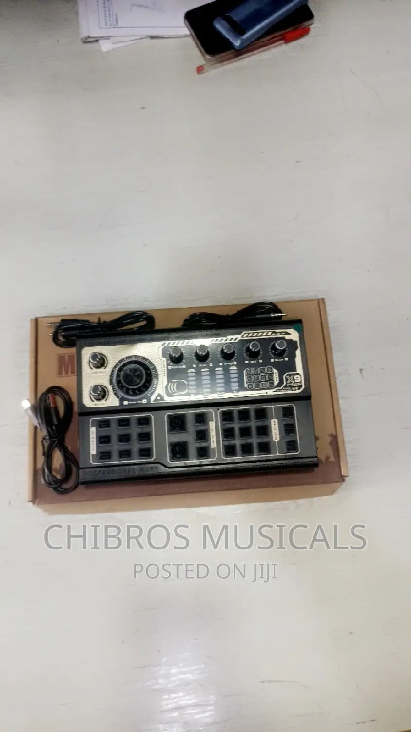 X9 Sound Card Audio Mixer Recording Device 6.35