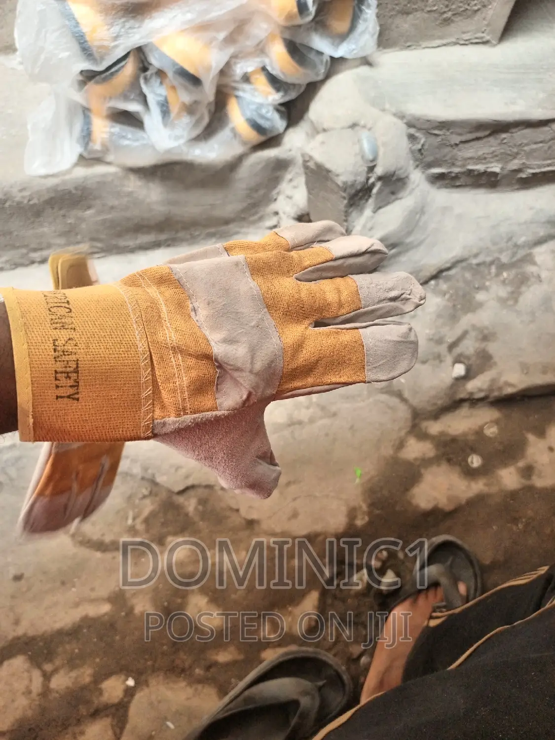 Yellow Combination Hand Glove