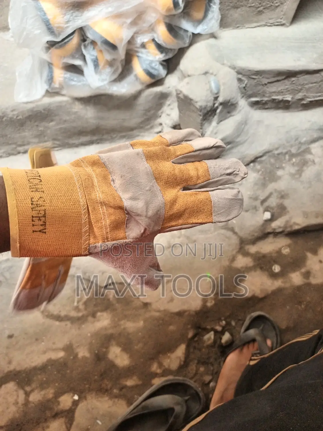 Yellow Combination Hand Glove