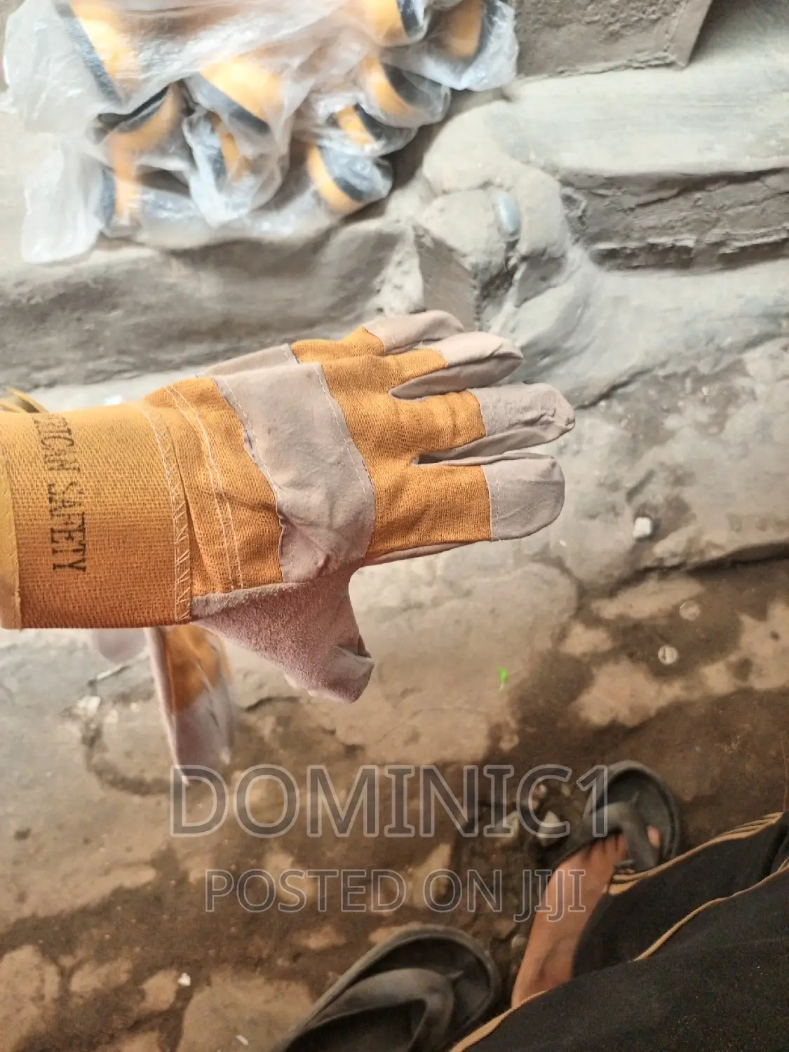 Yellow Combination Hand Glove