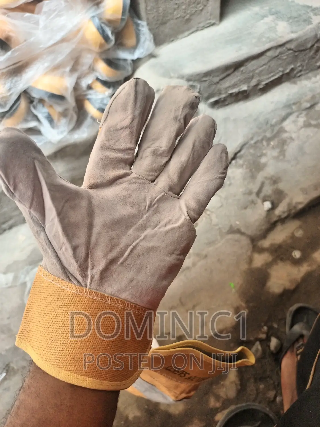 Yellow Combination Hand Glove