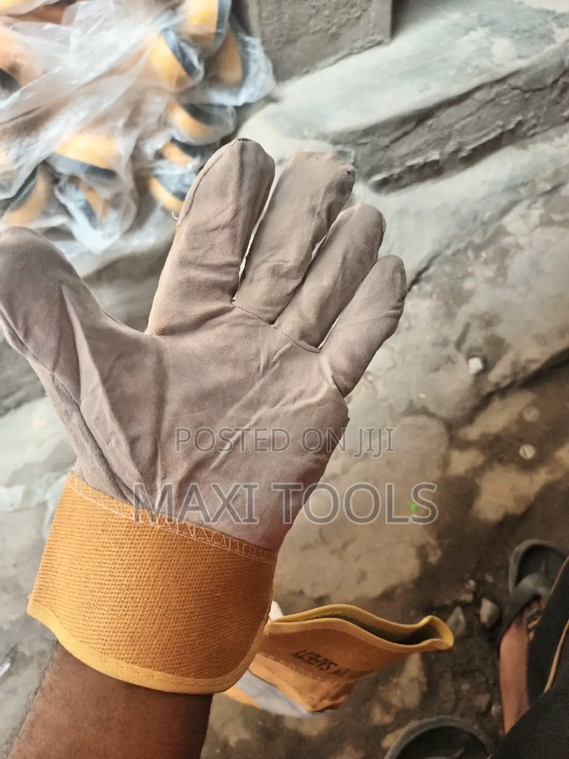 Yellow Combination Hand Glove