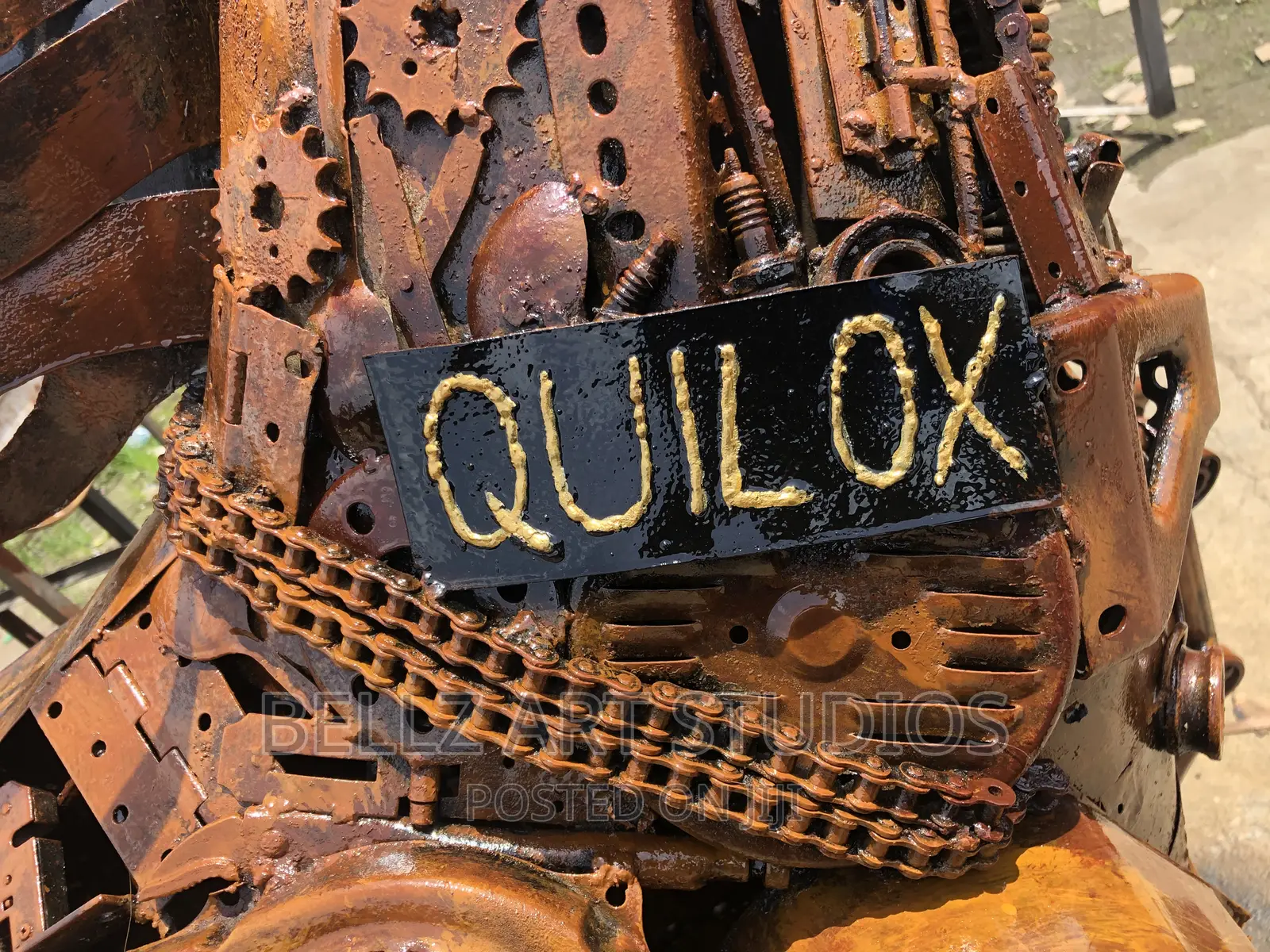 Metal Horse Sculpture