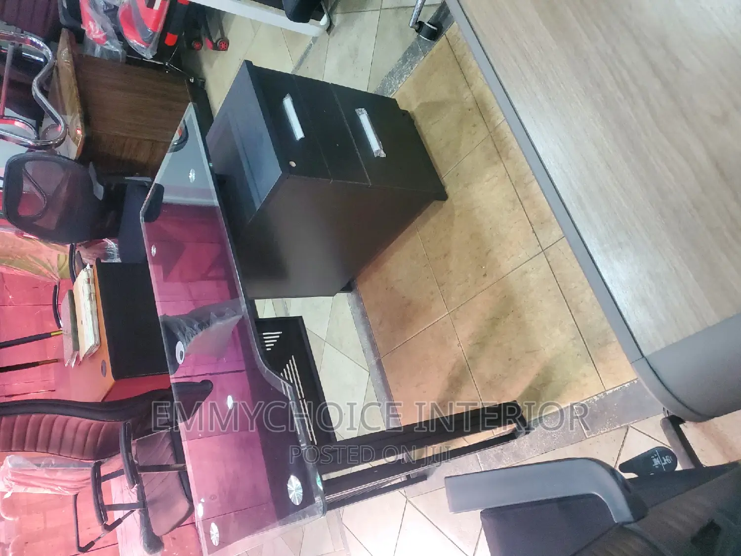 Executive Office Table Glass