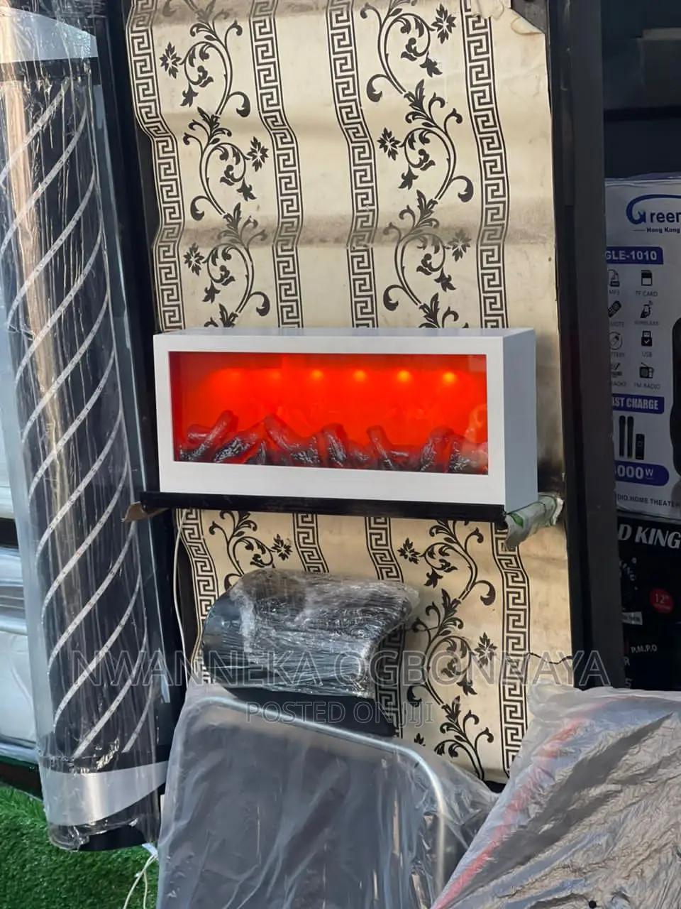 Fireplace Lantarn With Remote Control