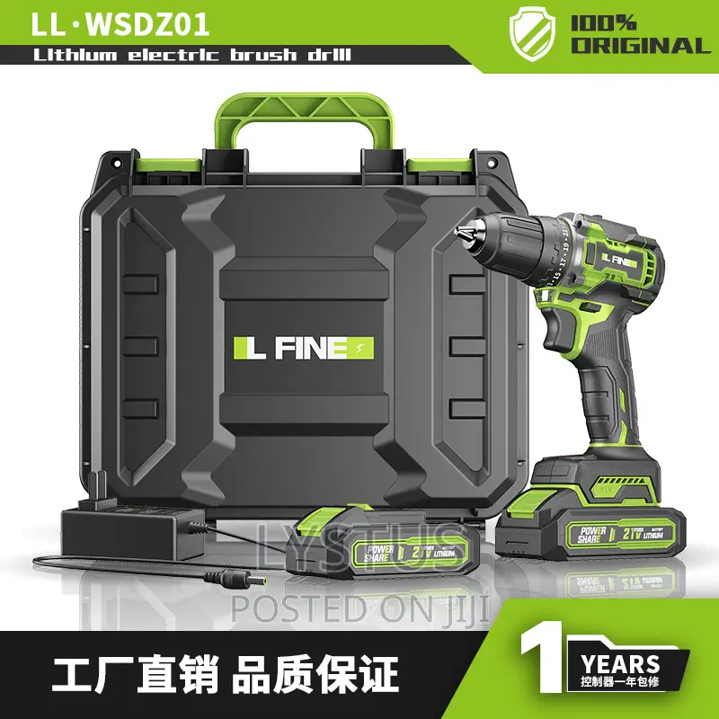 Brushless Lithium Rechargeable Impact Battery Drill 21v