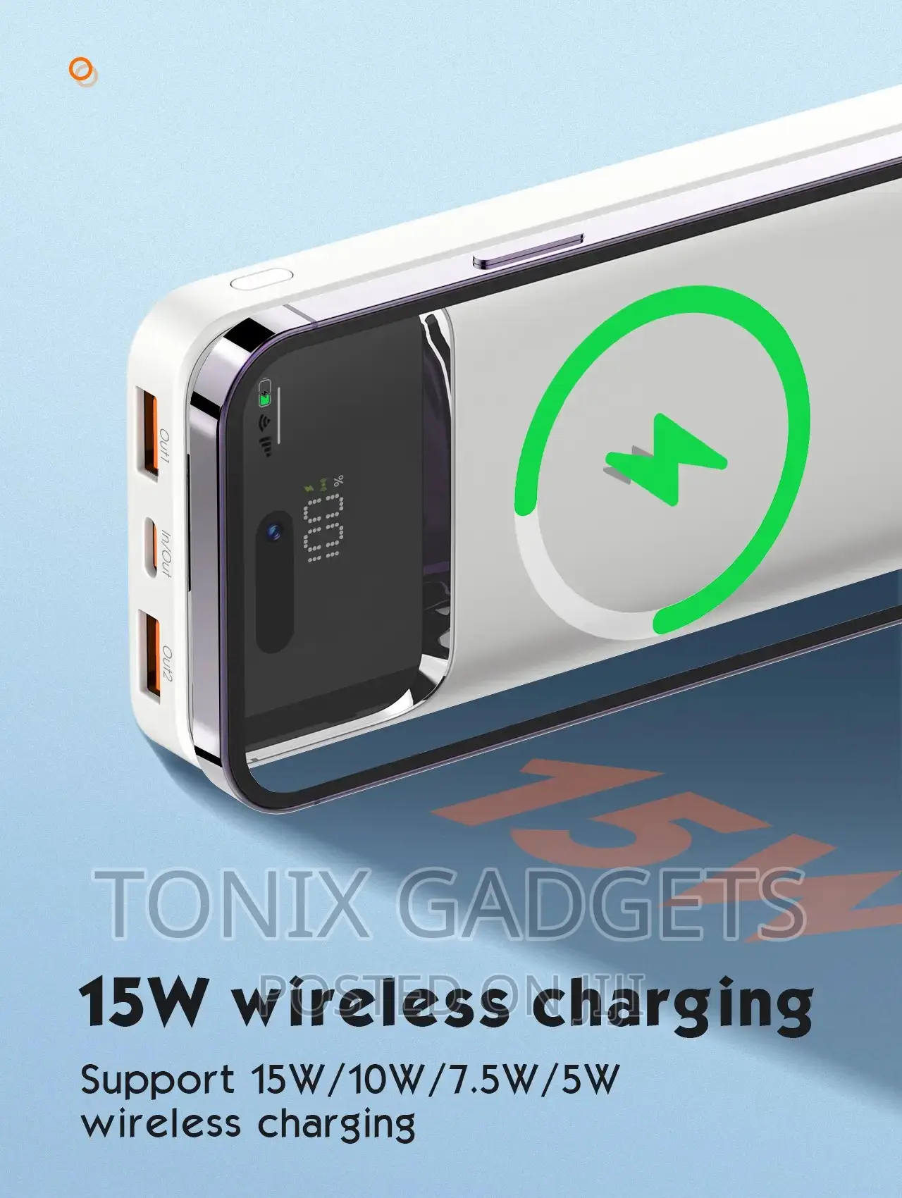 LDNIO 10000mah Magnetic Wireless Powerbank - PQ12