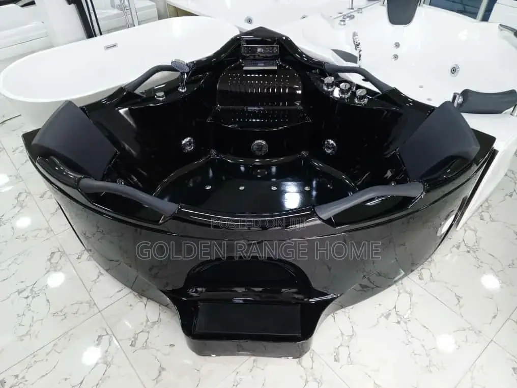 Black Double Jacuzzi With Body Massage
