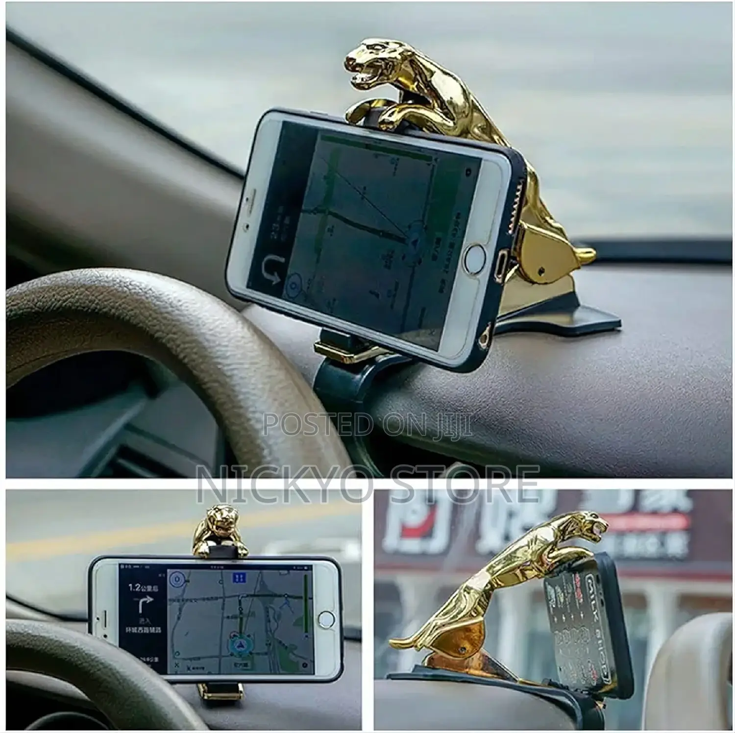 Jaguar Cell Mount Stand Bracket Car Dashboard Phone Holder