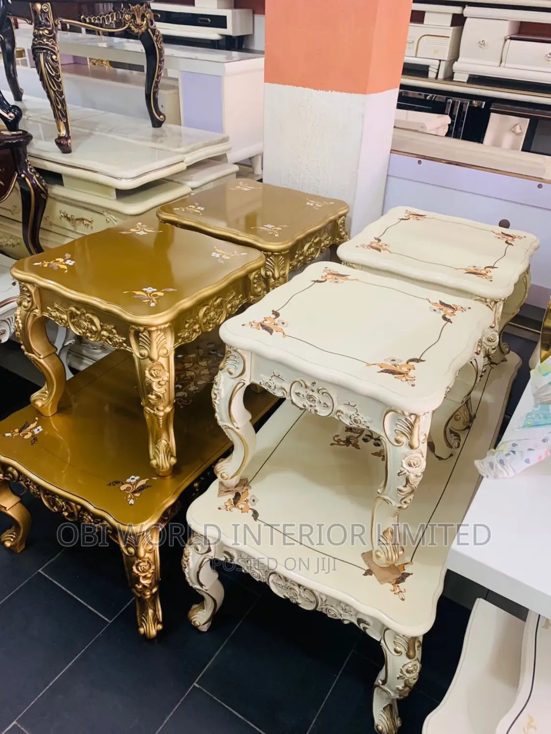 Royal Wooden Center Table Set by 3