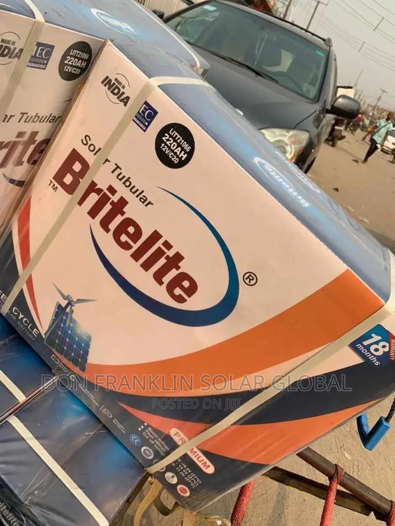 220ah Britelite Solar Tubular Inverter Battery
