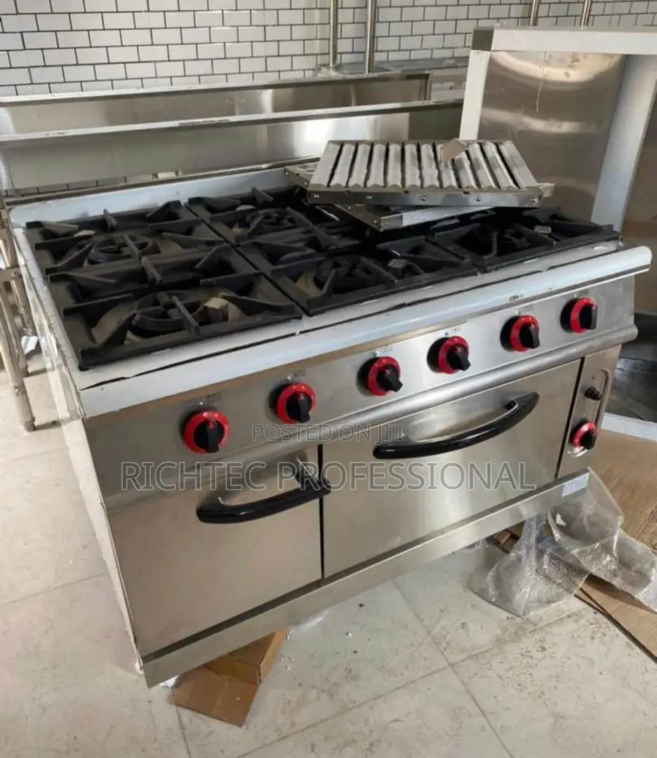 High Quality 6 Burner Gas Cooker With Oven