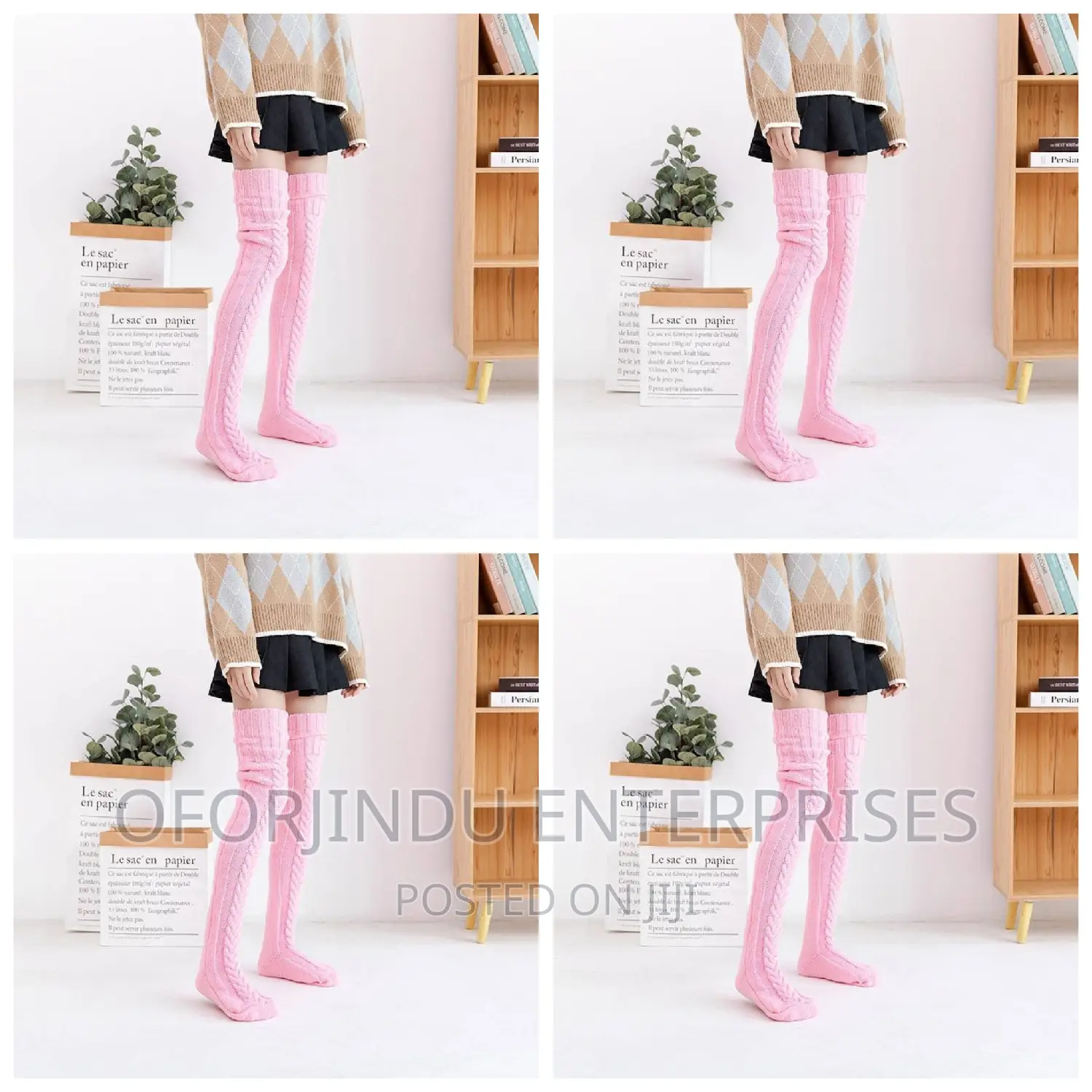 Winter Warm Long Socks Knit Thick Stockings Original
